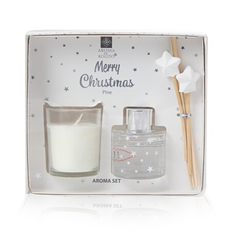 Zapach Do Domu Patyczki Zapachowe Świeczka Zestaw Sosna Święta Mikołajki