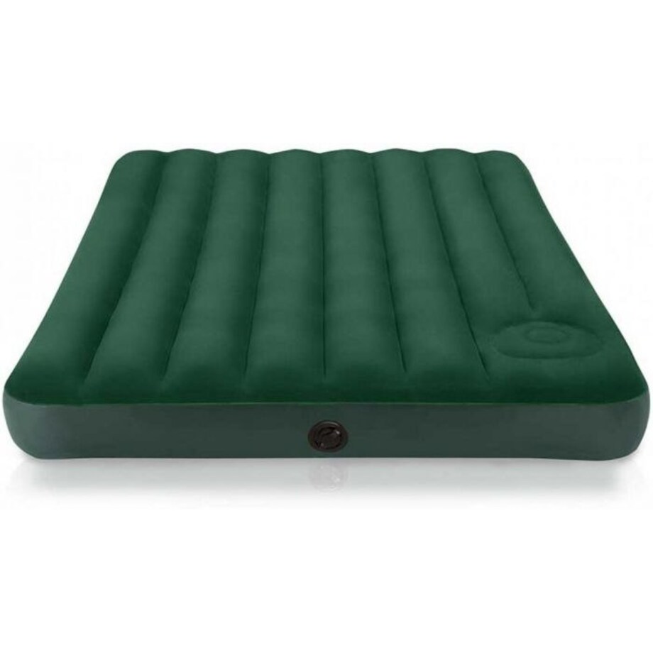 Materac welurowy z pompką nożną 191x137x22 cm INTEX