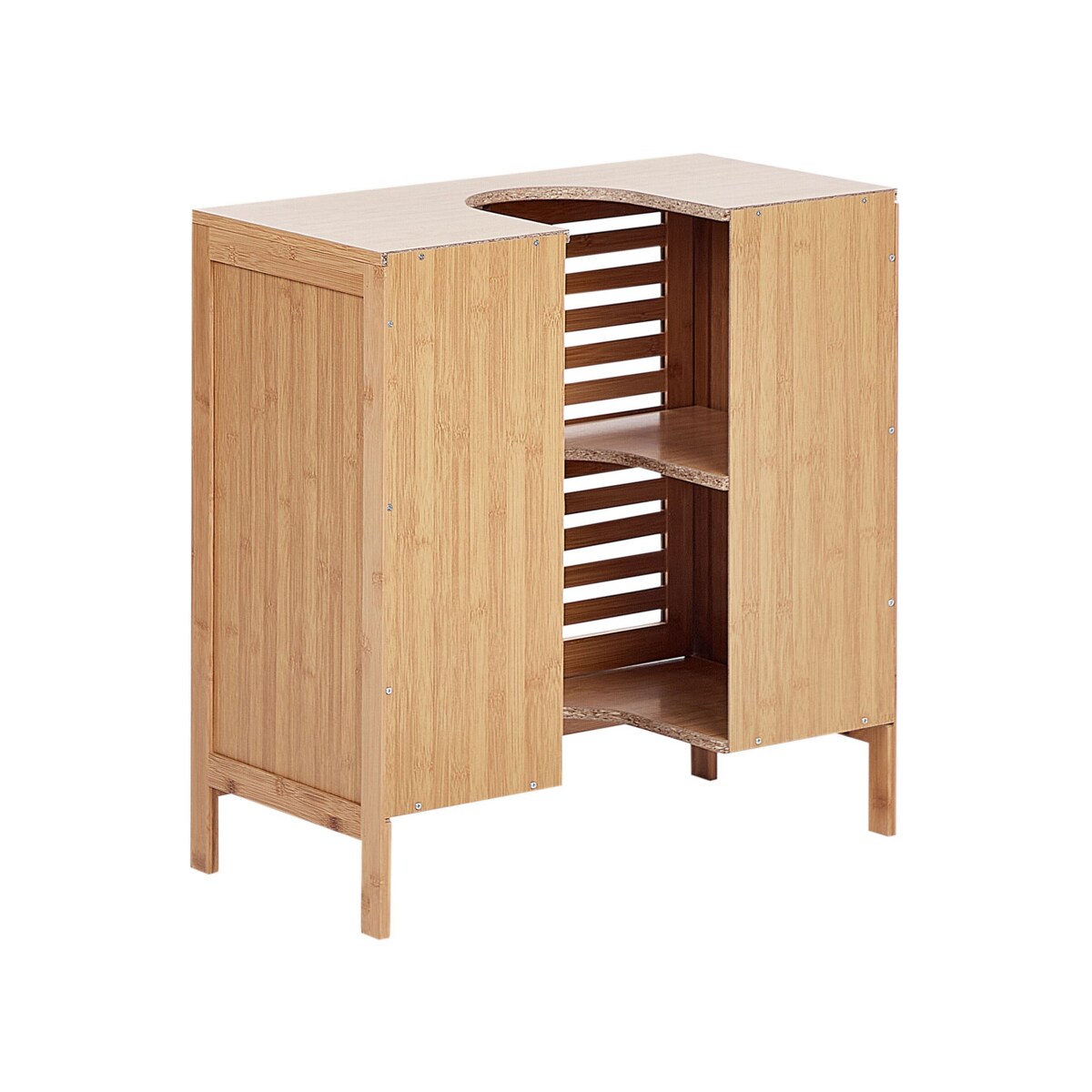 Bambusowa szafka pod umywalkę jasne drewno MISSOULA