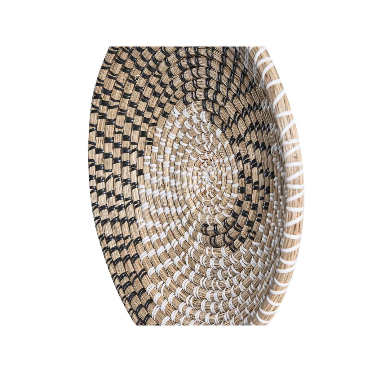 Zestaw 3 dekoracji ściennych z trawy morskiej jasny CANTHO