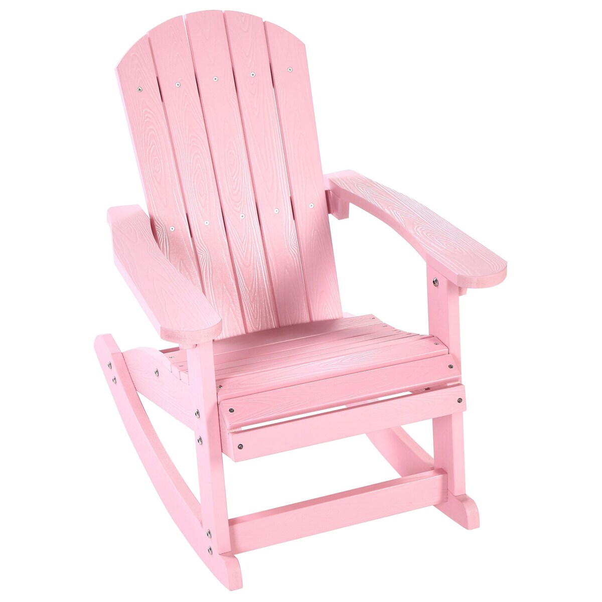 Fotel bujany ogrodowy dla dzieci różowy ADIRONDACK