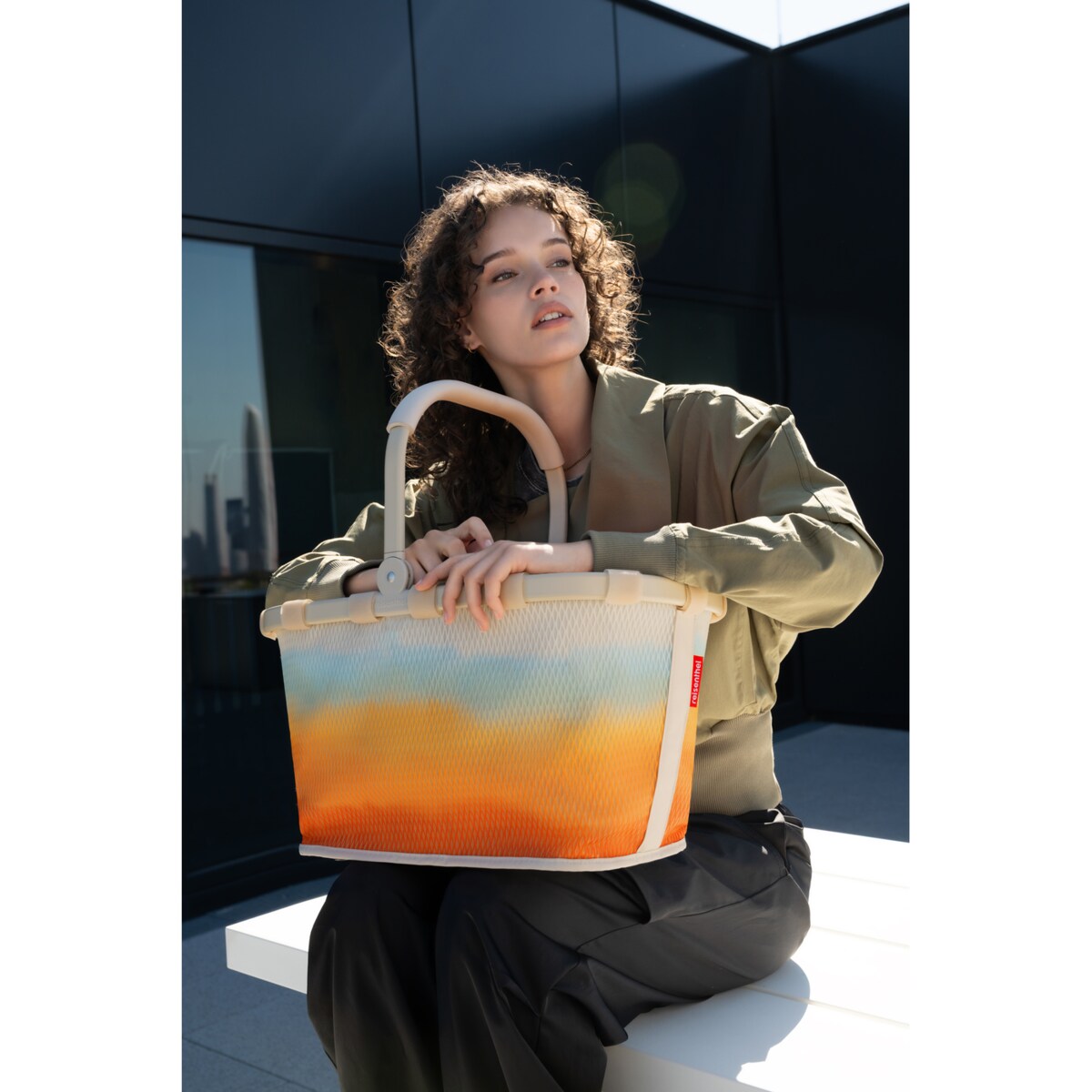 Koszyk CARRYBAG, mesh tropical