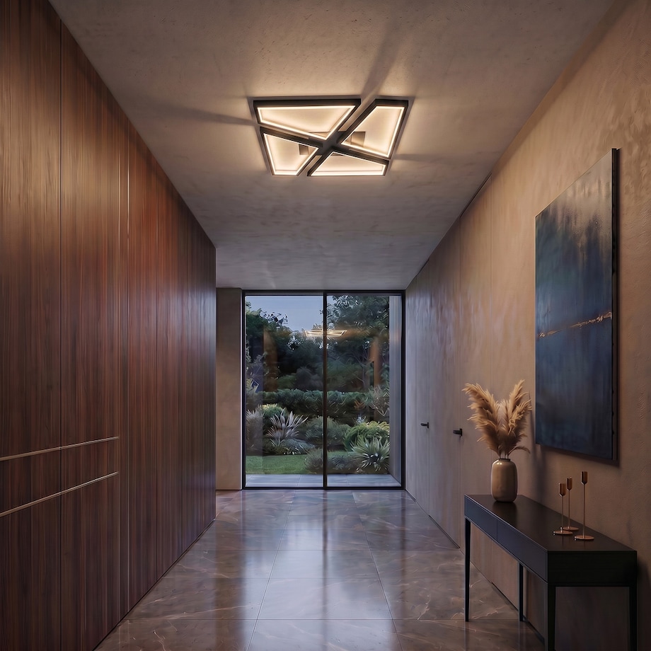 Plafon Light Prestige Nivra czarny LED CCT 3000K/4000K/6000K (regulowana) 1 szt.