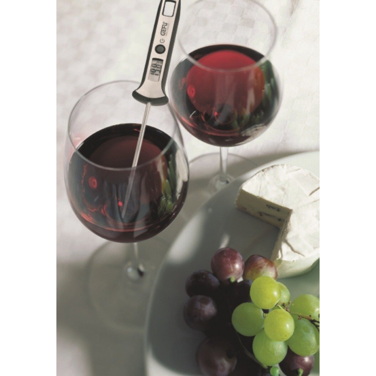 Termometr cyfrowy z wyświetlaczem LED, wydajny gadżet do pomiaru zasilany bateriami