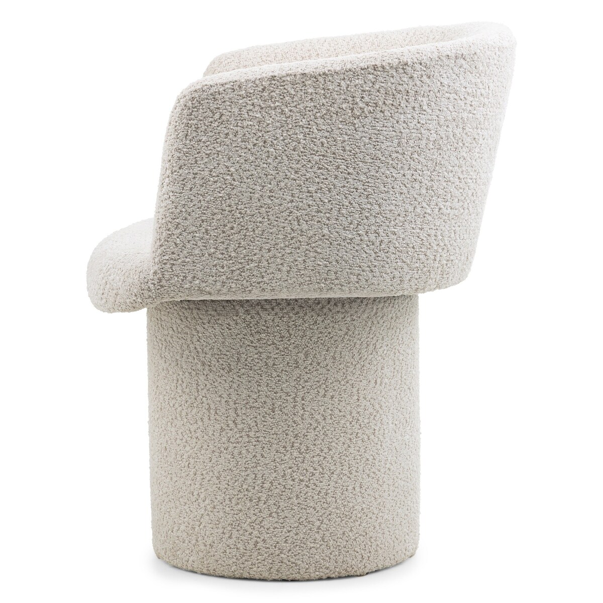 Fotel obrotowy, bouclé, kremowy Haco