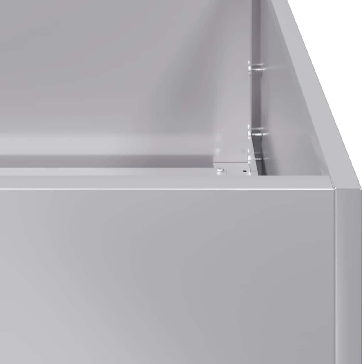 vidaXL Doniczka 120x80x80 cm Stal ocynkowana