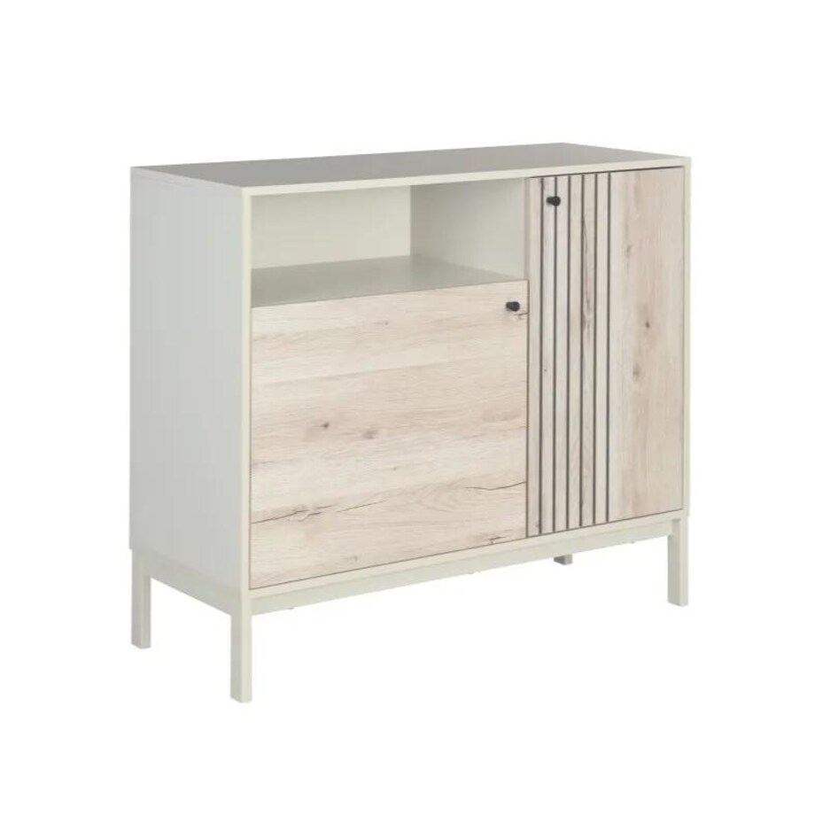 Komoda FROST 2D 100 cm off white/dąb alpejski