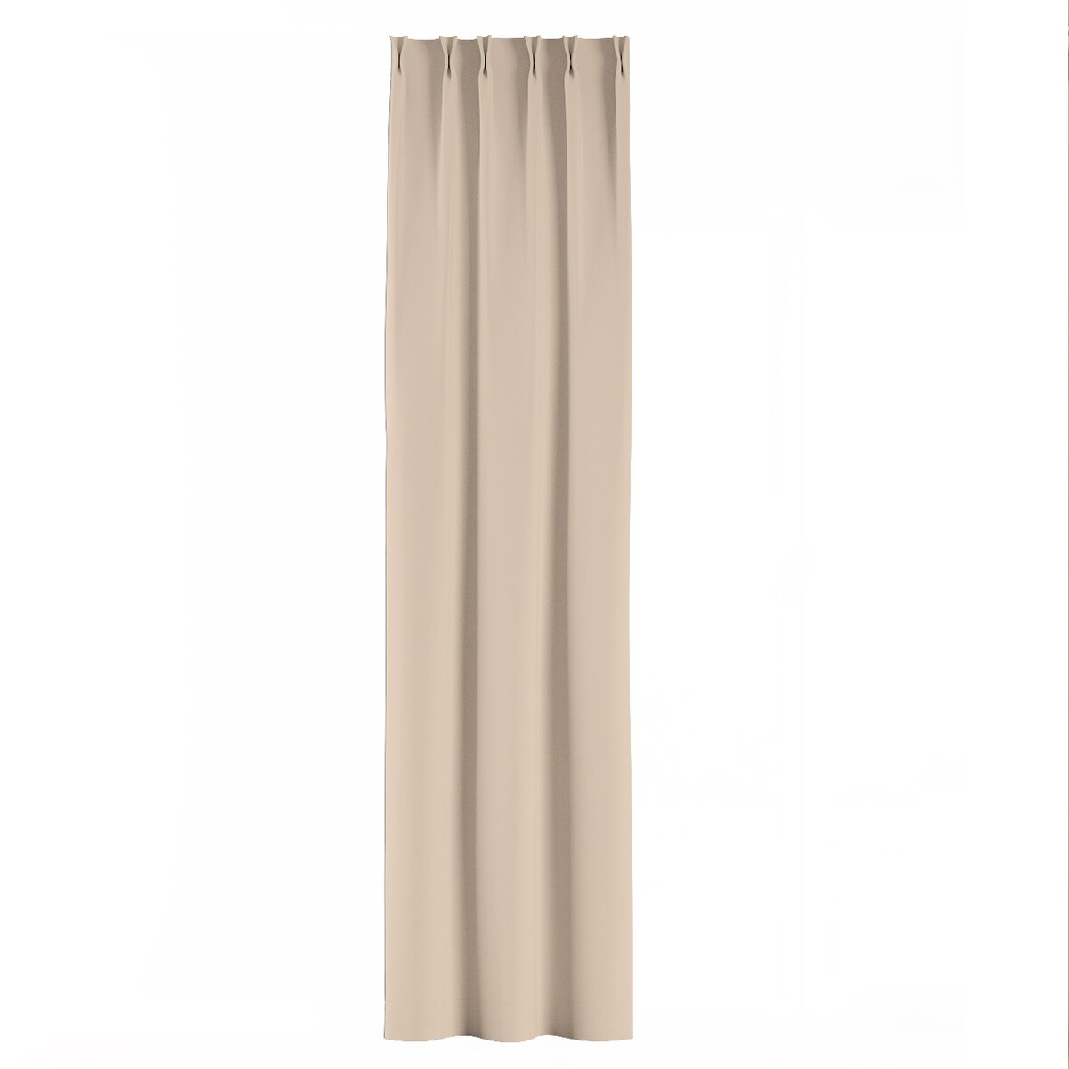 Zasłona na haczykach flex podwójnych 130x260 kremowy beż