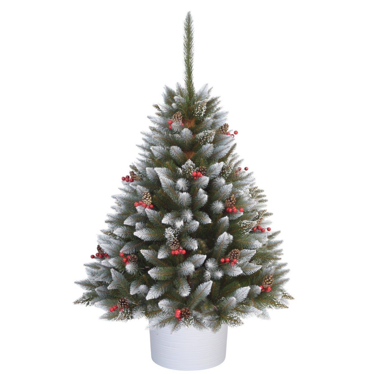 Choinka Premium Świerk Diamentowy Ilex w Okrągłej Donicy 160 cm X-Choinka 7 kolorów donicy