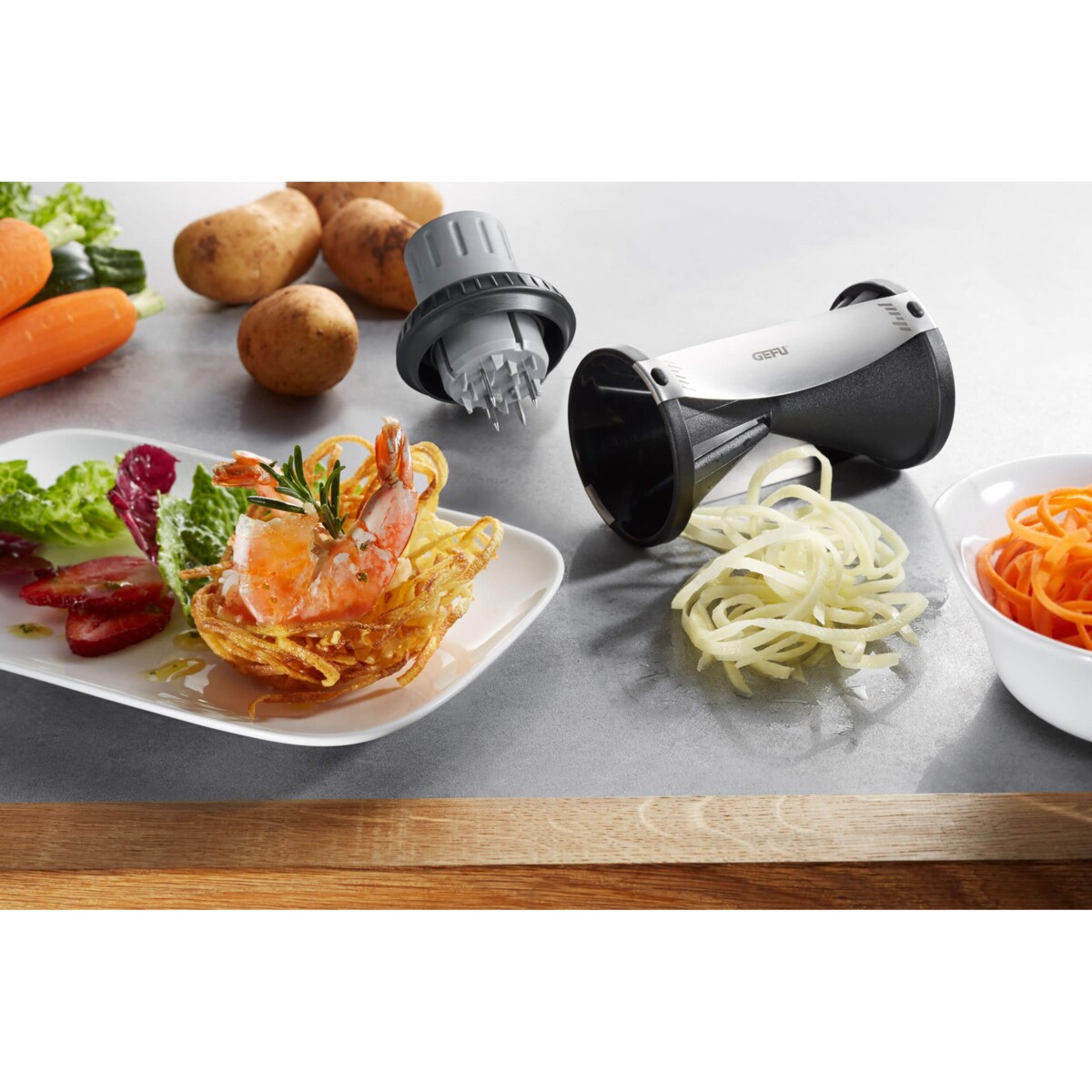 Uchwyt na warzywa do krajalnicy SPIRELLI®