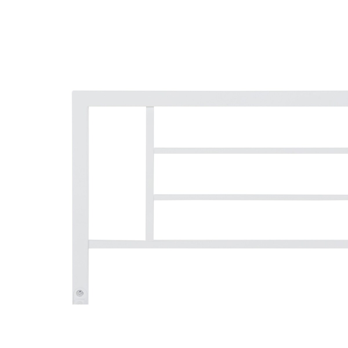 Łóżko metalowe 180 x 200 cm białe CUSSET