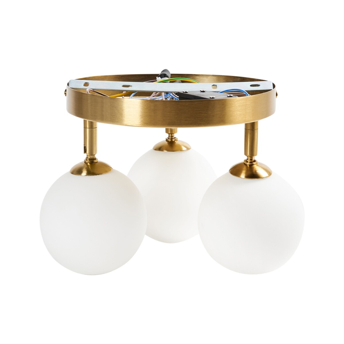 Lampa sufitowa MAVILLA Szkło Mosiężny