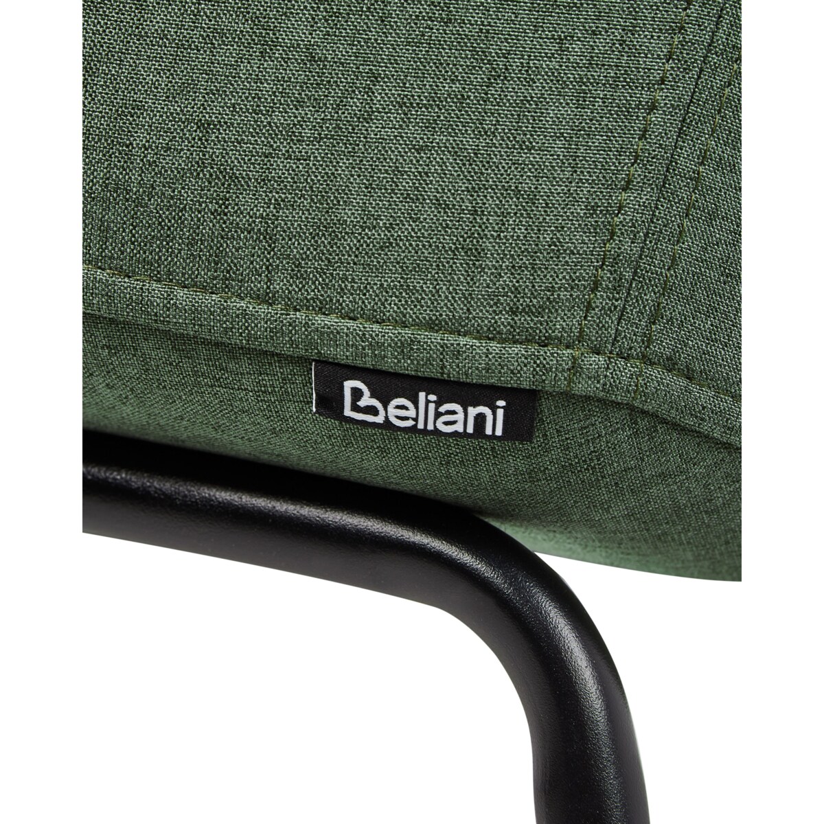 Krzesło do jadalni BELFIELD Zestaw 2 Tkanina Zielony