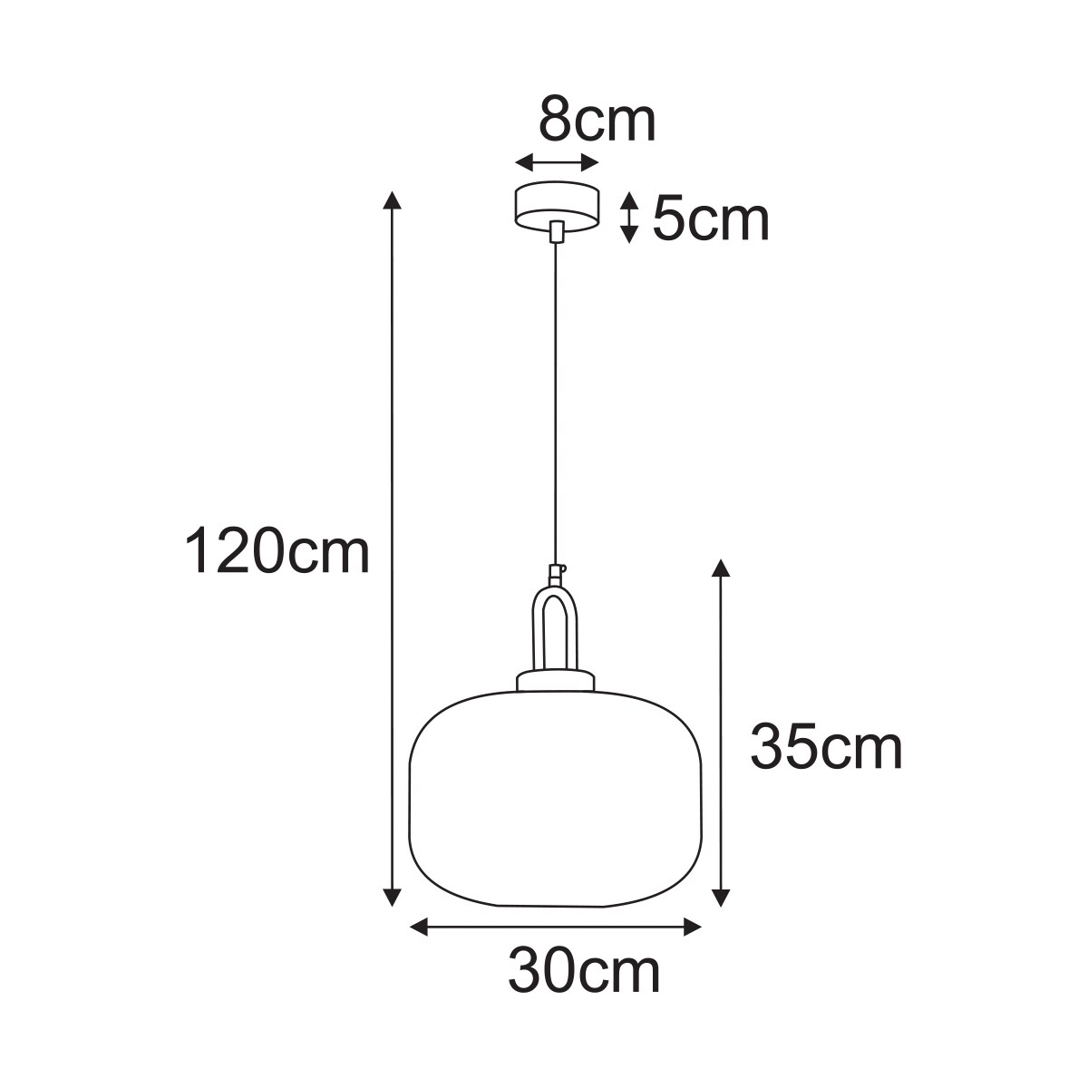 Lampa wisząca K-5890 z serii DIOP