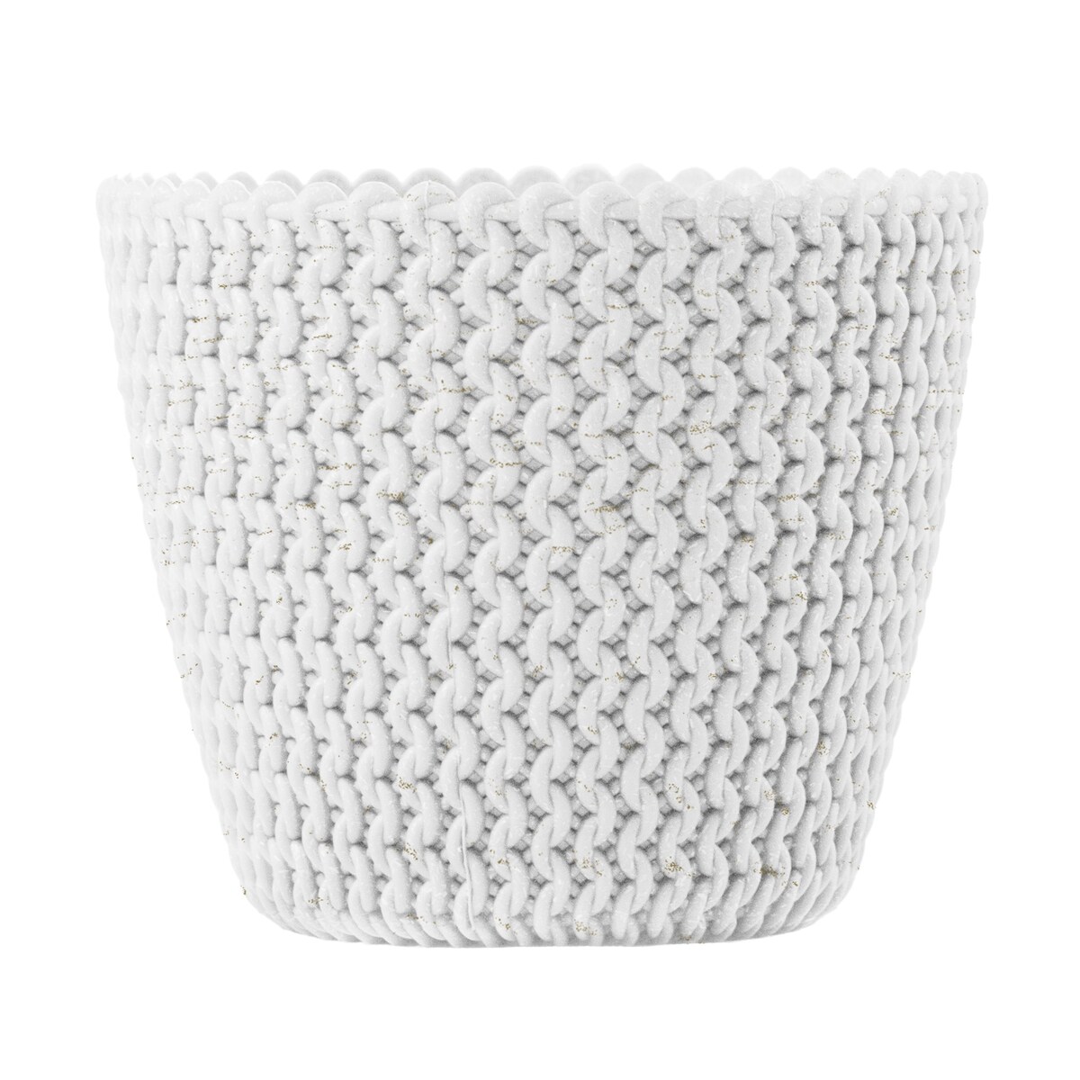 Doniczka Osłonka Domowa 25,9 Cm Na Stół Parapet Do Domu Biała