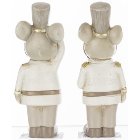 Figurki - 2 myszy w mundurach z orderami 11,5x4,5x4 cm