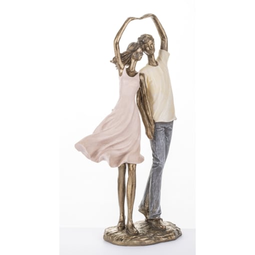 Dekoracja - para młodych 29x16x8,5 cm CUORE