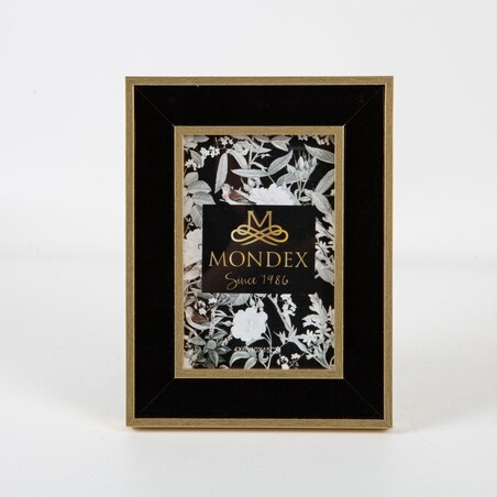 ADI Ramka 10x15cm czarno-złota 21,5x16x1.5cm