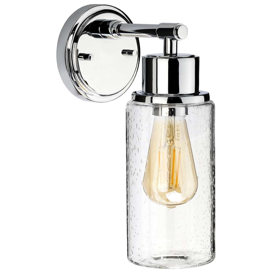 Kinkiet LAMPA ścienna BATH-MORVAH1-PC Elstead łazienkowa OPRAWA szklana IP44 chrom przezroczysta