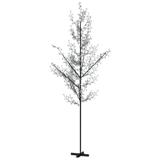 vidaXL Drzewko wiśniowe, 672 LED, ciepła biel, 400 cm