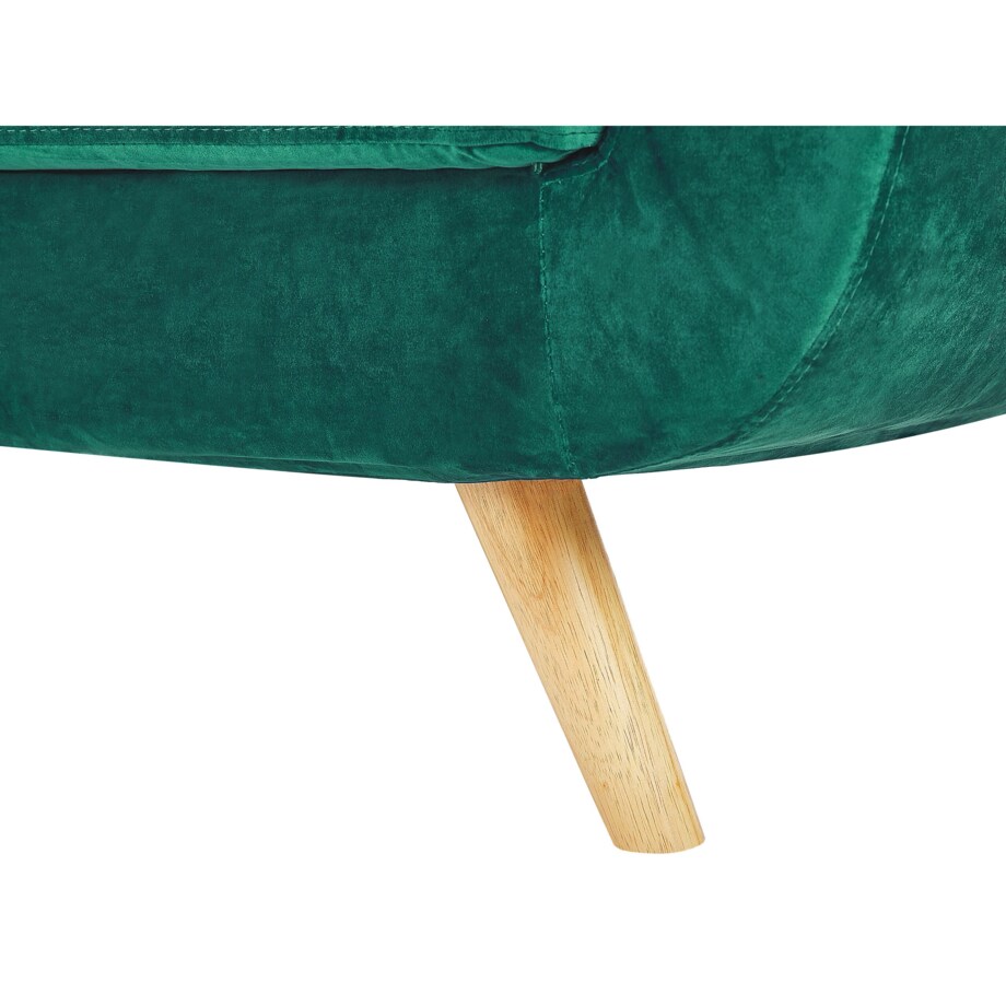 Pokrowiec na fotel welurowy zielony BERNES