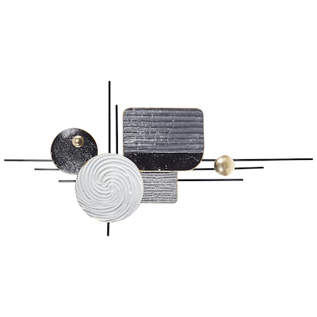 Dekoracja ścienna OVAR Metal 50 cm Szary