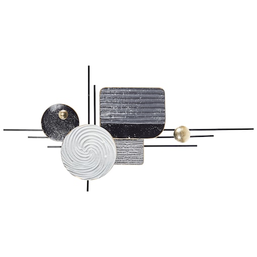 Dekoracja ścienna OVAR Metal 50 cm Szary