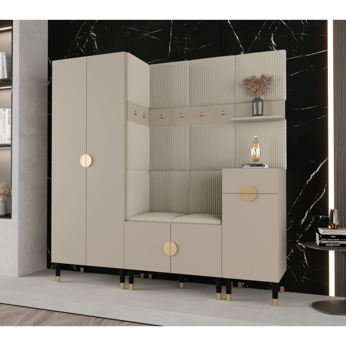 Garderoba do przedpokoju Abiks PALERMO 1 kaszmir+poso100