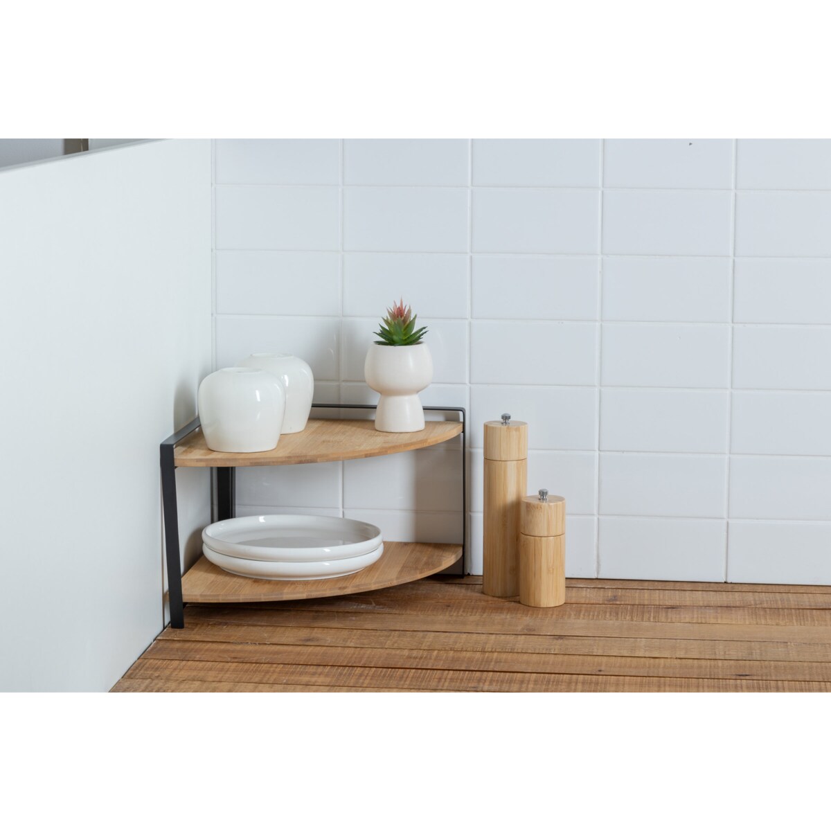 Półka narożna na blat kuchenny ORDERA, 29,7 x 29,7 x 20,5 cm