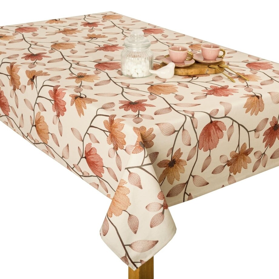 Obrus Velvet - Jesień - 120x180 cm - brązowy