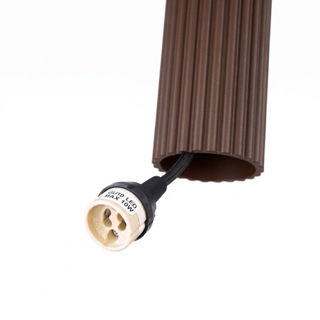 Lampa wisząca KARBON 1 brązowa