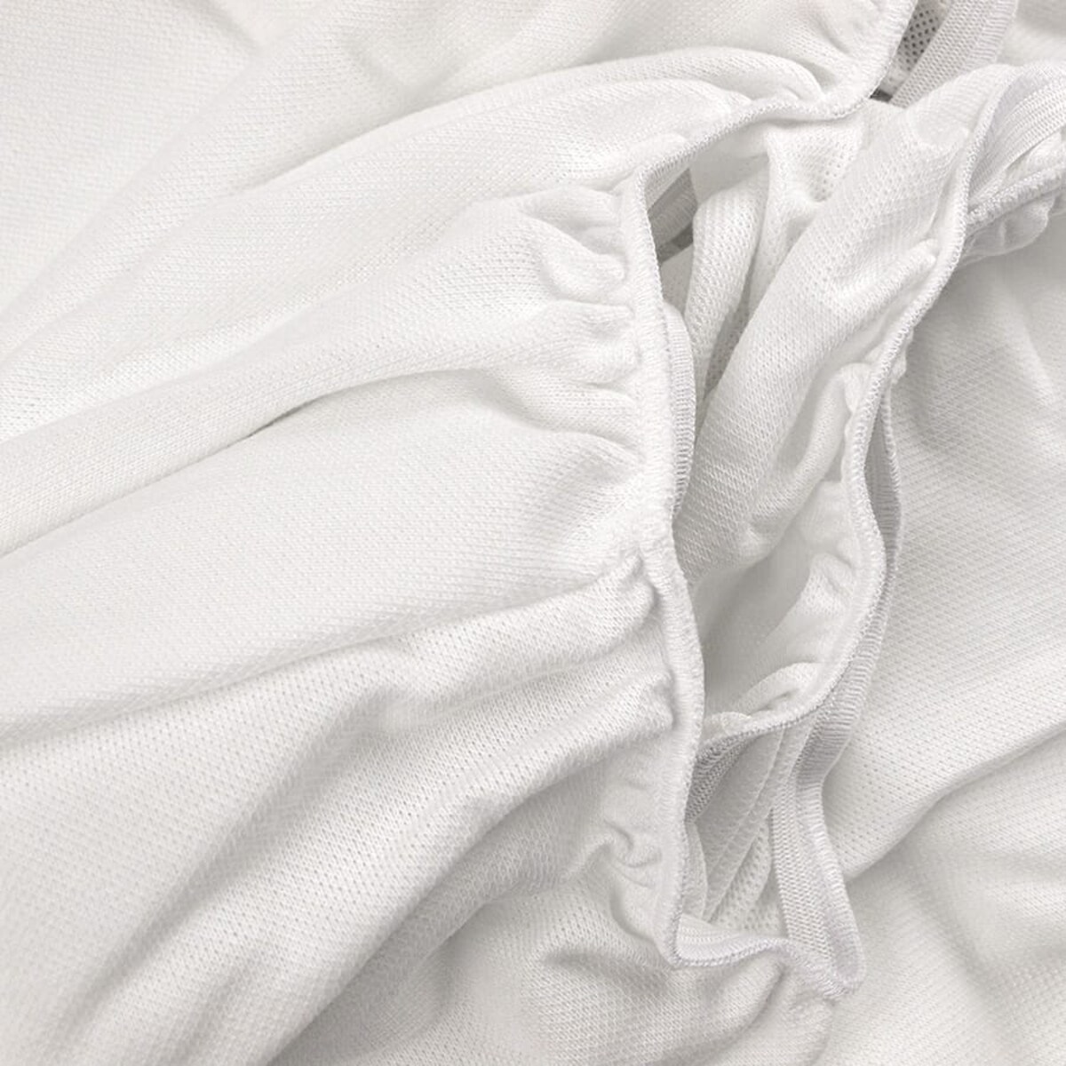 Prześcieradło z gumką bawełniane 100x200 cm białe