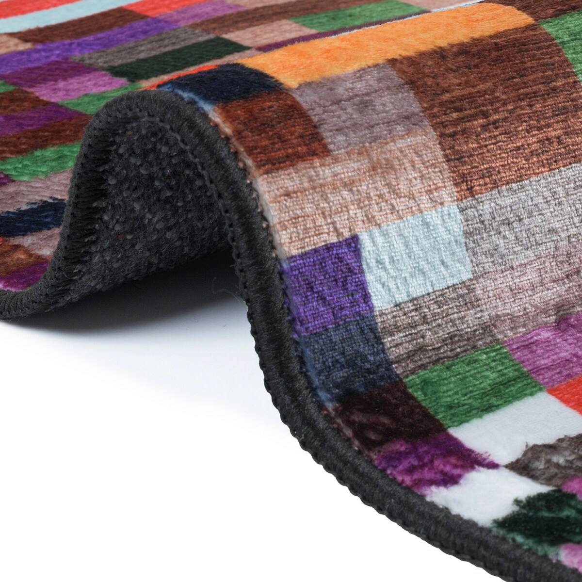 Dywan, chodnik nowoczesny geometryczny Piksel 65x130 cm e-floor wielokolorowy