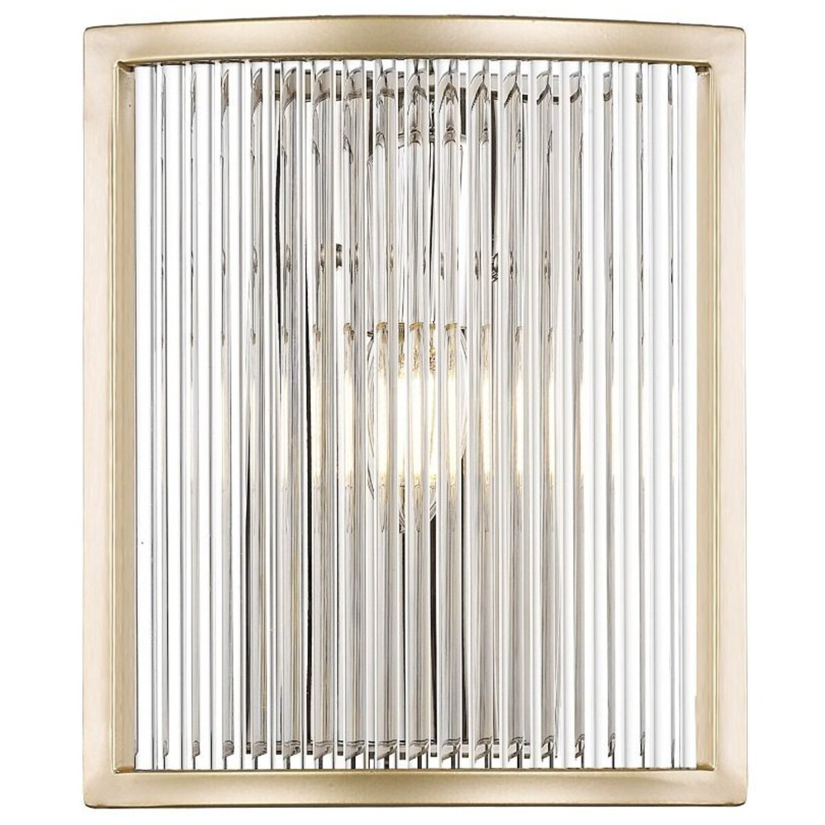 Klasyczna LAMPA ścienna SERGIO W0528-01A-V6AC Zumaline szklana OPRAWA kinkiet złoty