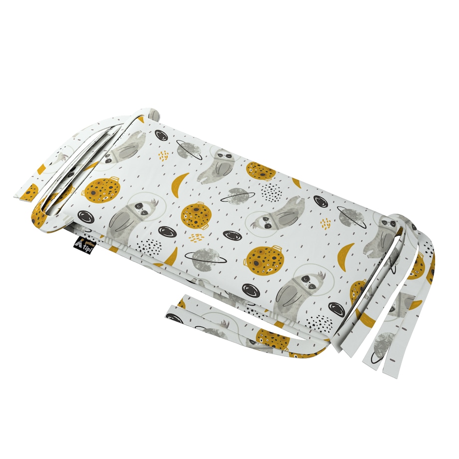 Ochraniacz do łóżeczka, biało-szara, 180x30cm, Magic Collection