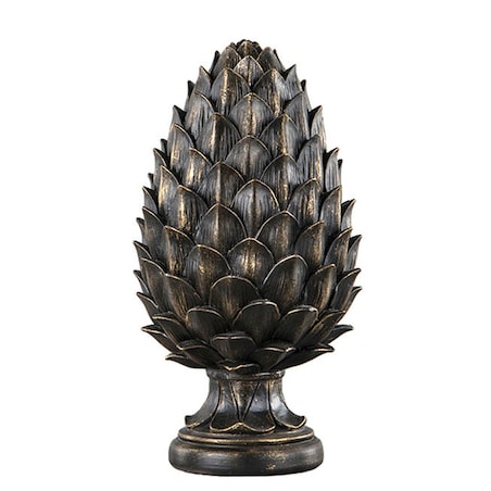 FIGURKA KARCZOCH DEKORACYJNA OGRODOWA SZYSZKA BOHO RETRO DEKORACJA 26cm