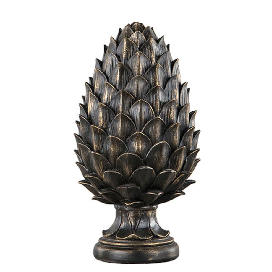 FIGURKA KARCZOCH DEKORACYJNA OGRODOWA SZYSZKA BOHO RETRO DEKORACJA 26cm