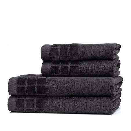 Luksusowy ręcznik GRAPHITE NOIR 70x140 cm z bawełny czesanej premium