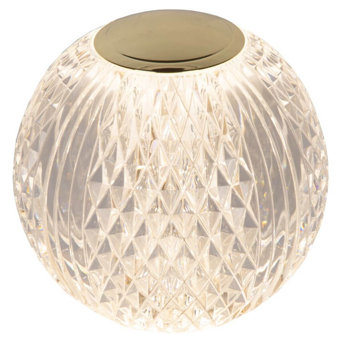 Kulista lampa stojąca Cintra do sypialni LED 2W złota