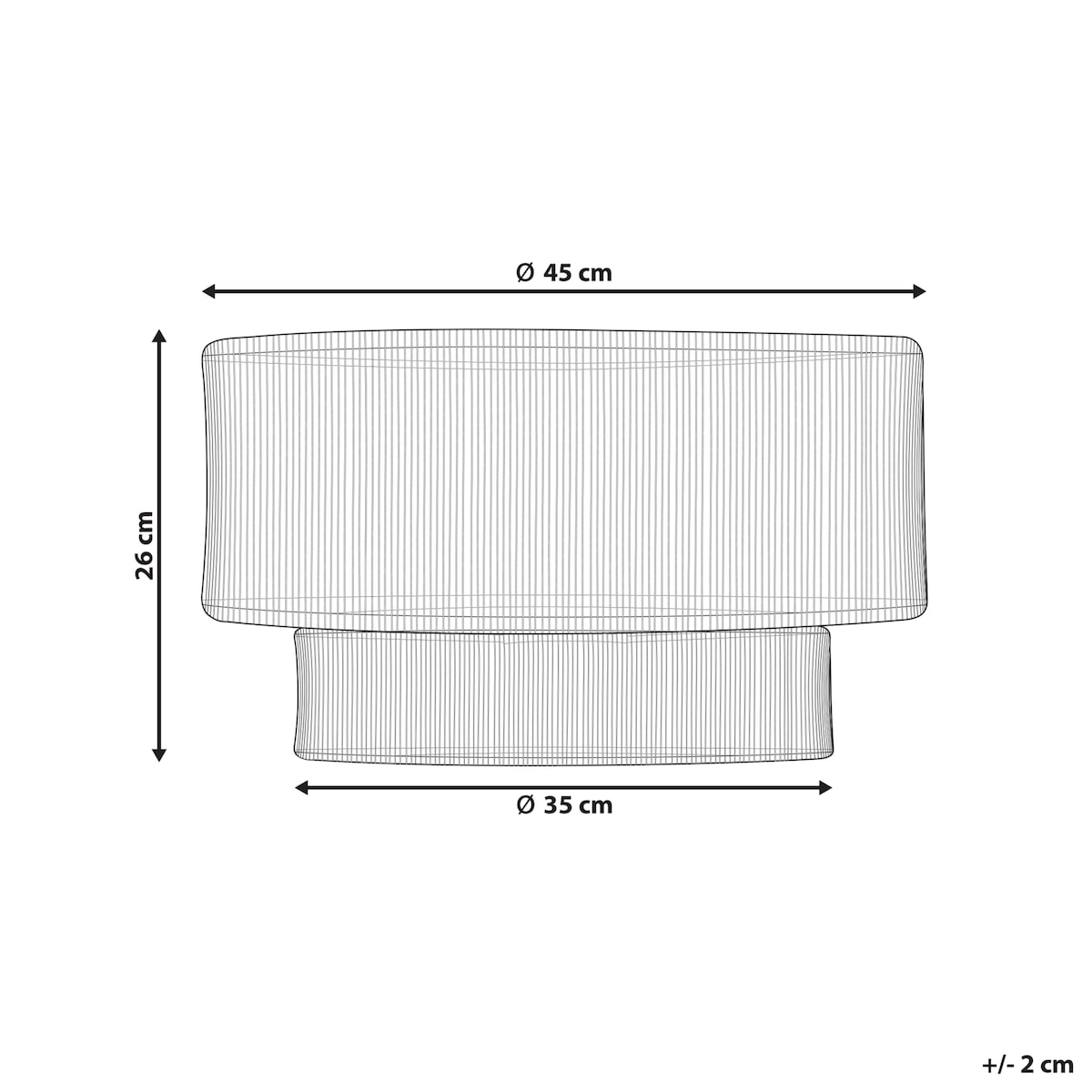 Lampa sufitowa DORING Juta Naturalny