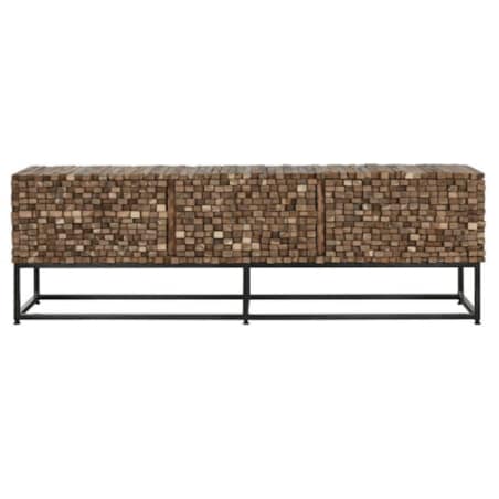 Komoda RTV z drewna tekowego 180x50x45 cm IVICA - II