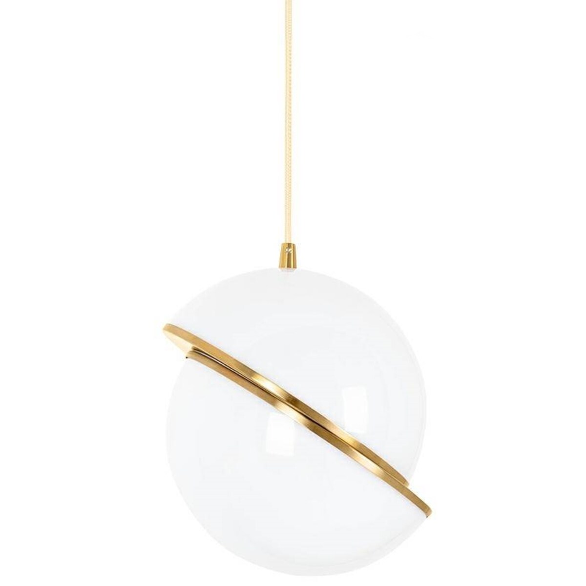 Lampa wisząca Globe MSE010100238 dwie półkule białe złote