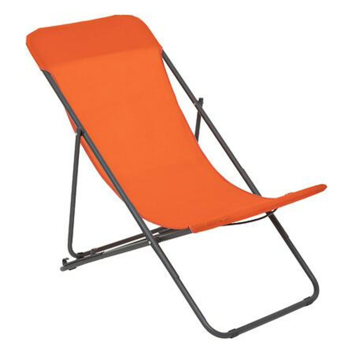 LEŻAK OGRODOWY Setubal pomarańczowy 75 × 56 × 98 cm