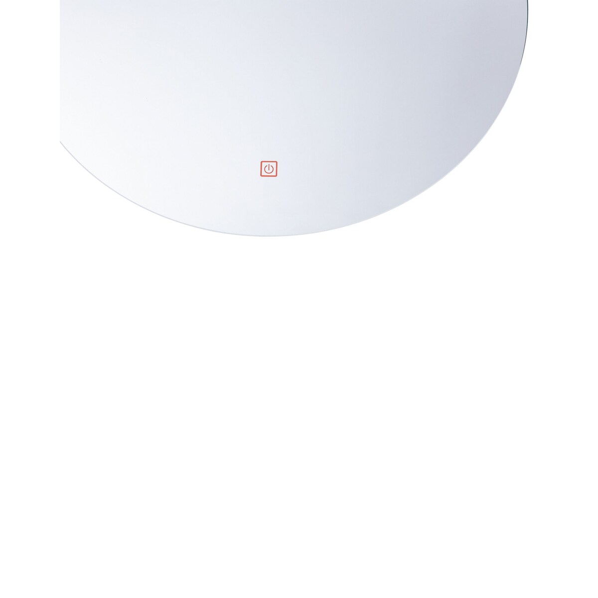 Okrągłe lustro ścienne LED ø 60 cm srebrne CALLAC