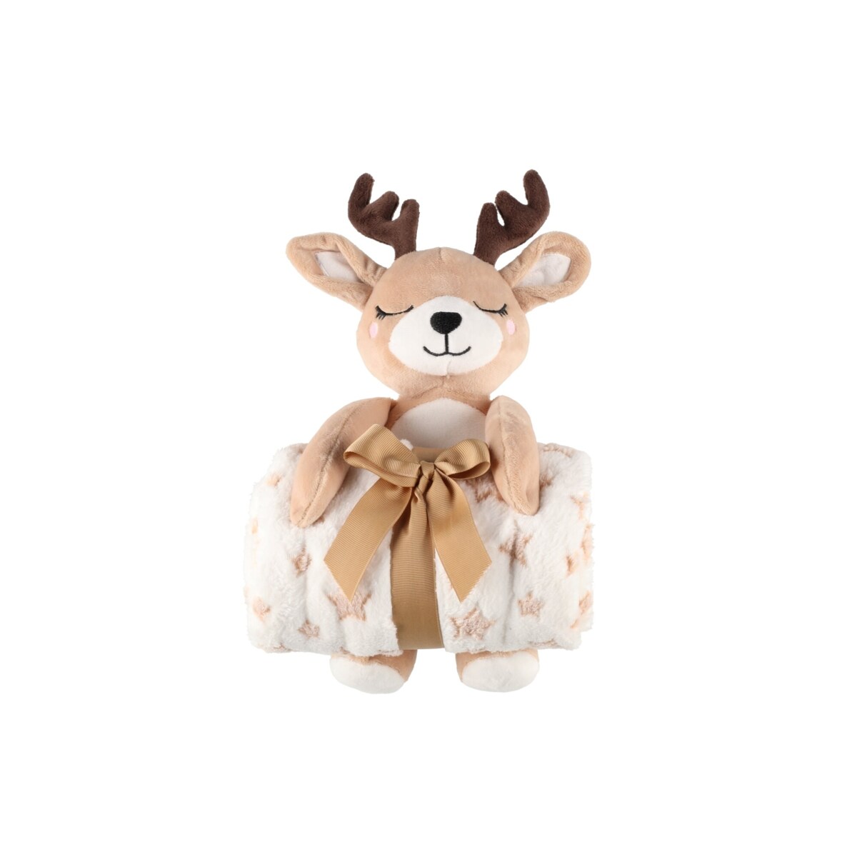 Polarowy koc z maskotką, 75 x 100 cm