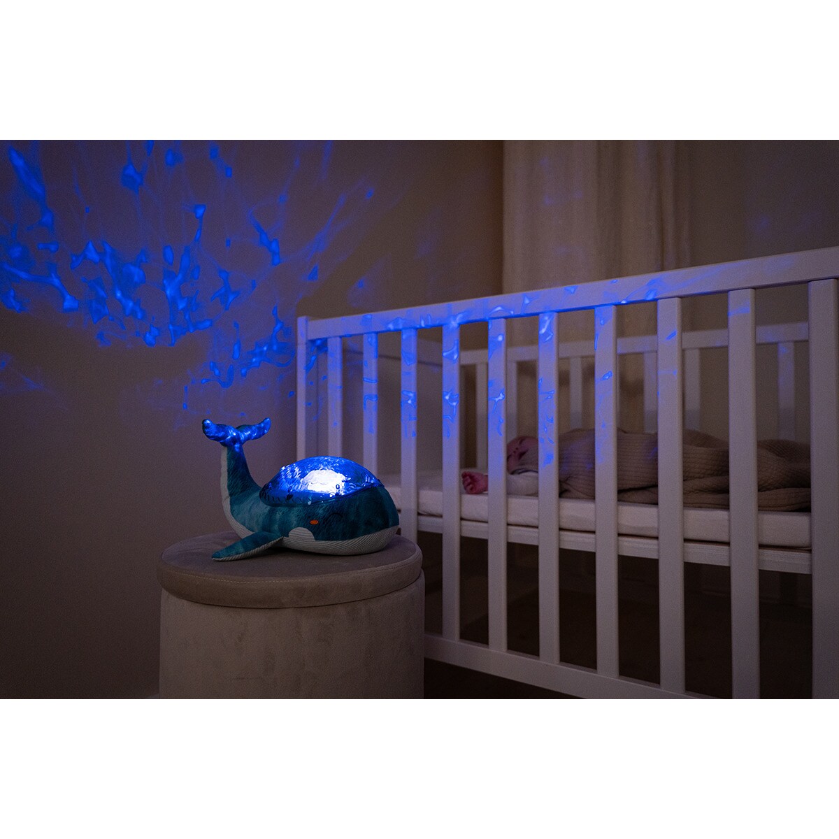 Projektor z pozytywką - Wieloryb niebieski ECO - Cloud b® Tranquil Whale™