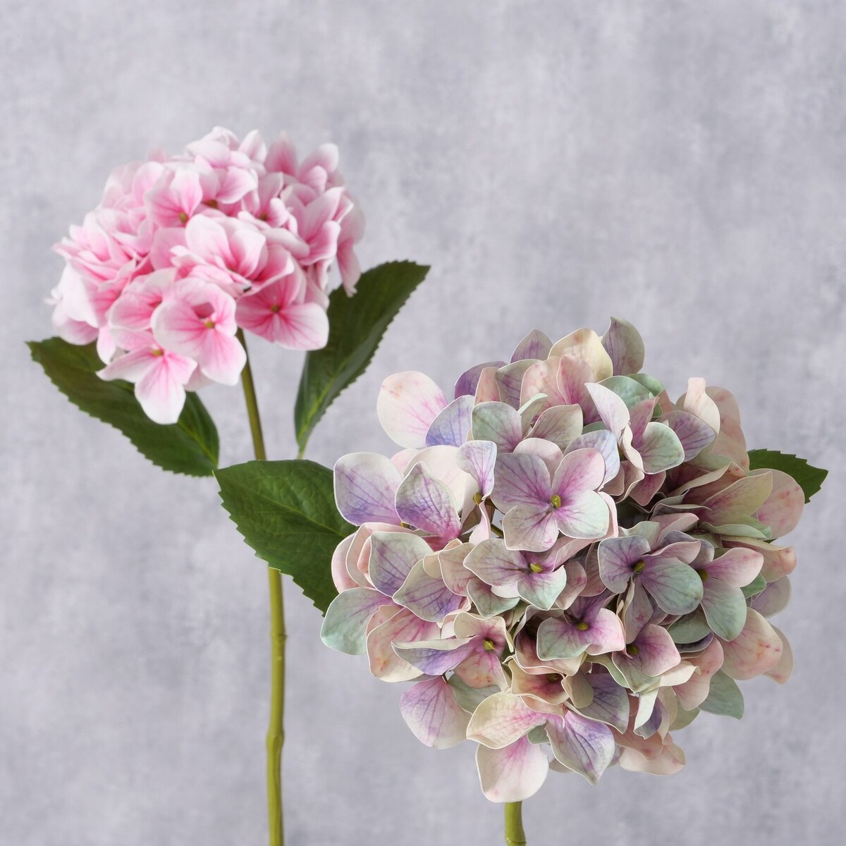 Sztuczna hortensja na łodydze, 46 cm