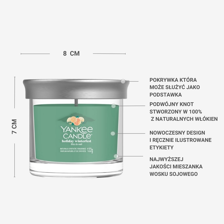 YC SIGNATURE - Tumbler mały HOLIDAY WINTERFEST