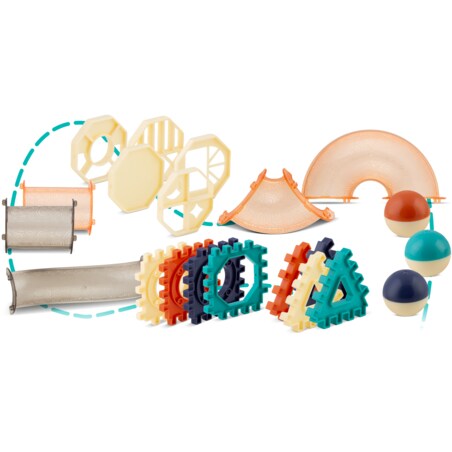 Klocki konstrukcyjne duże ze zjeżdżalnią 3d Ricokids