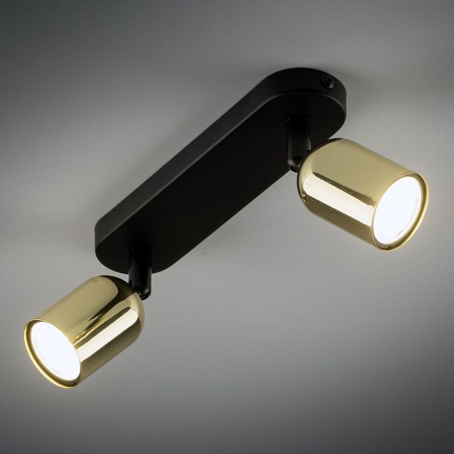 Podwójny reflektorek sufitowy Top 6031 TK Lighting podłużny tuby złoty